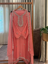 Premium chiffon handwork semi-stitched suit-1078N